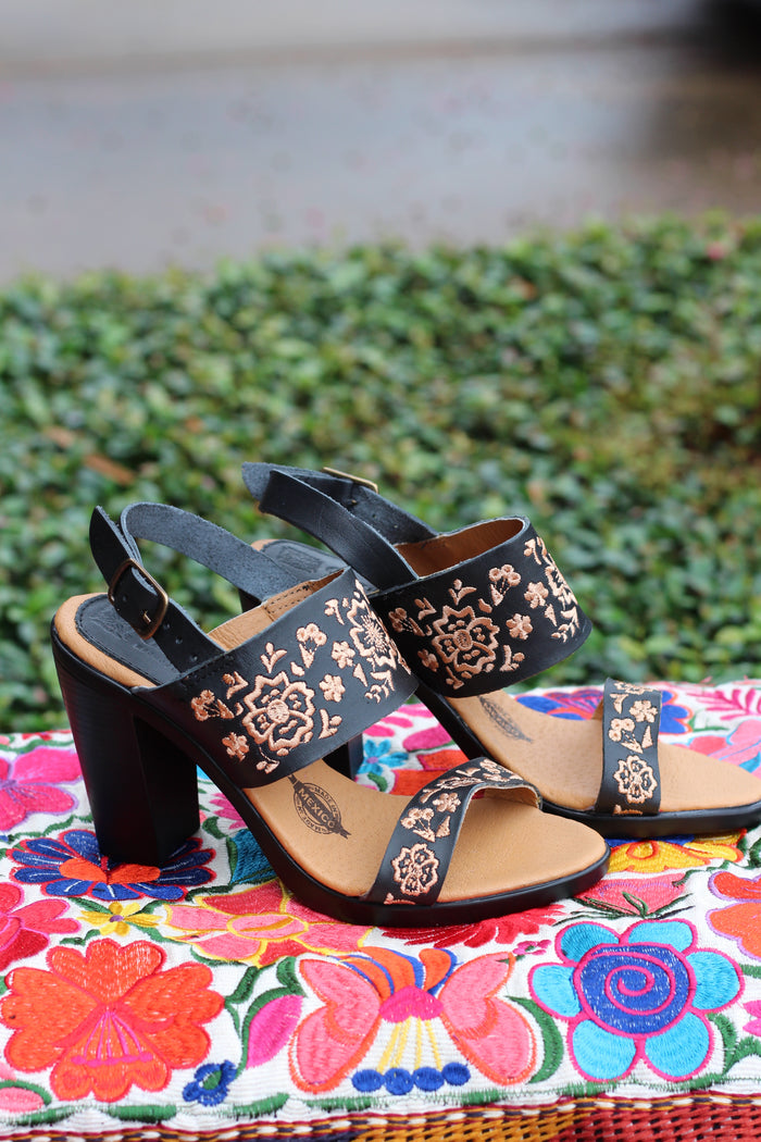 Lucia Embroidery Heel