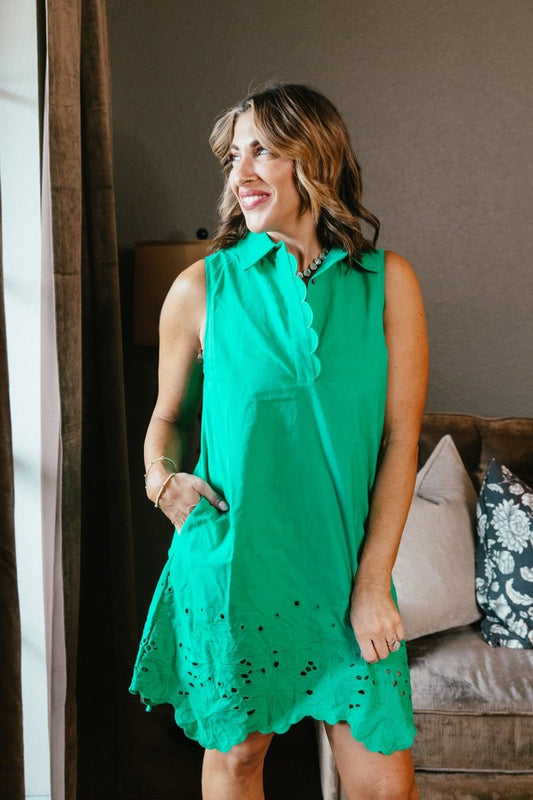Lucky Lady Dress In Green - Macoma Boutique250 Dresses