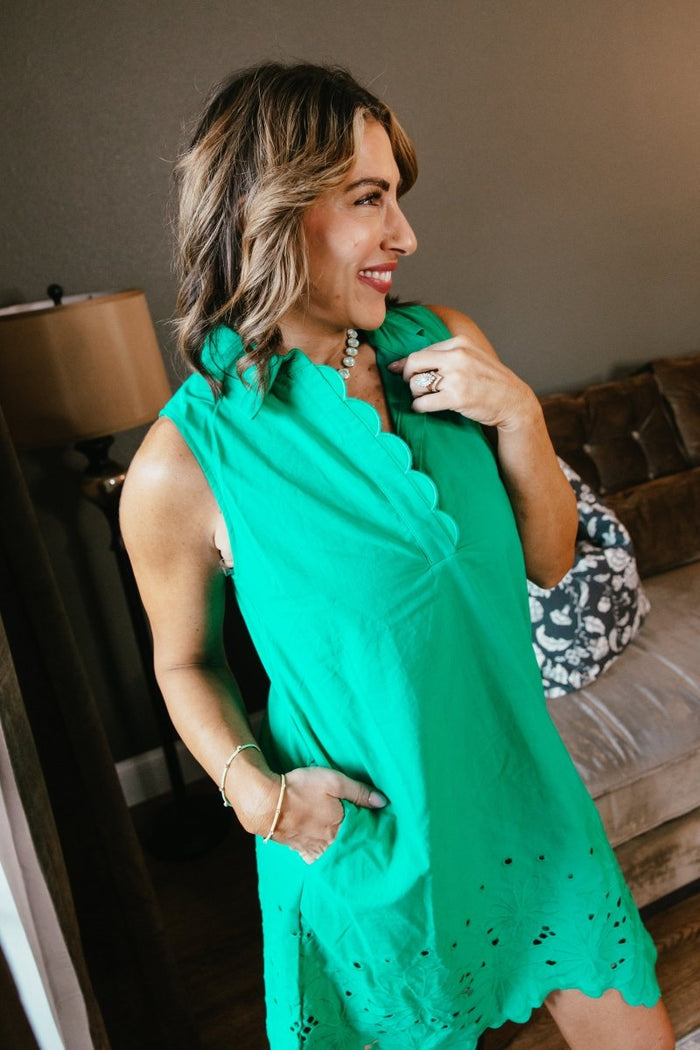 Lucky Lady Dress In Green - Macoma Boutique250 Dresses