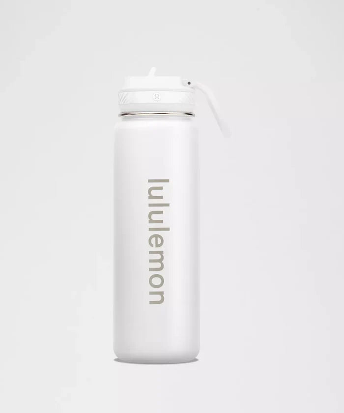 lululemon Chicago Blackhawks Back to Life Sport Bottle 24oz Straw Lid