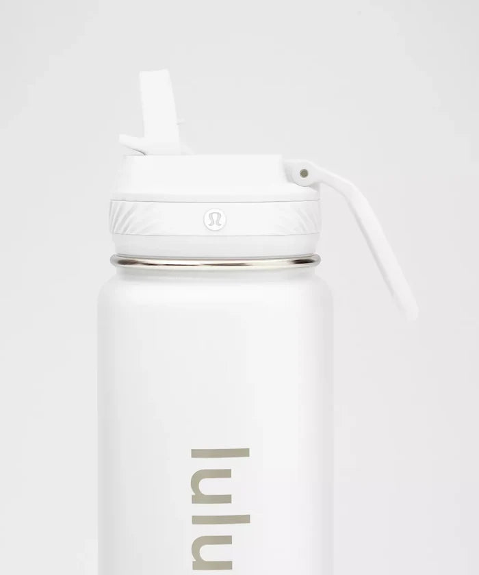 lululemon Chicago Blackhawks Back to Life Sport Bottle 24oz Straw Lid