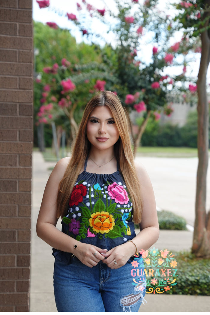 Madeline Denim Blouse