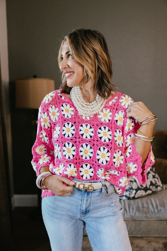 Malibu Daisy Sweater - Macoma Boutique130 Sweaters