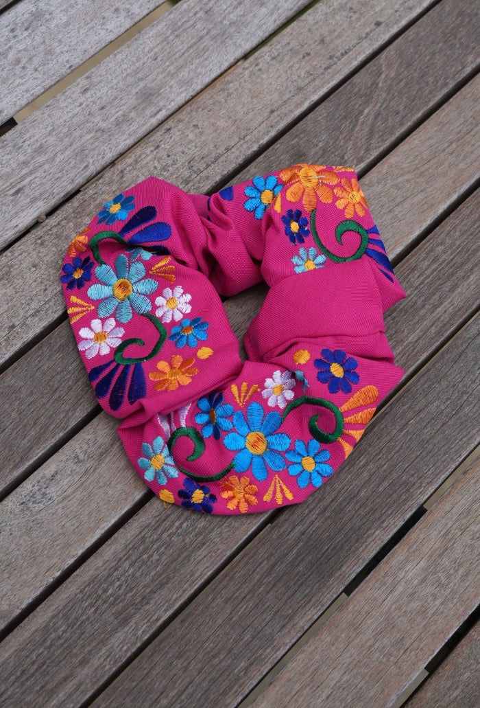 Mexican Embroidery Scrunchies