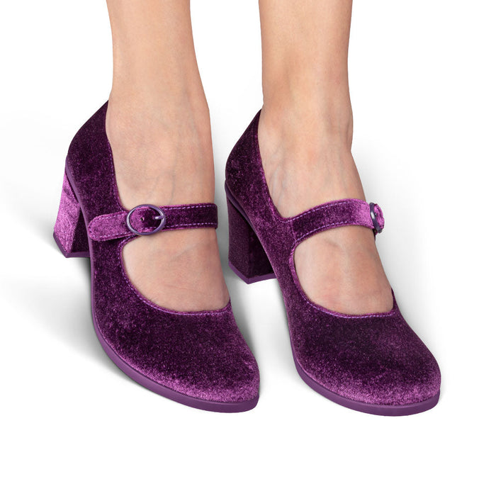 Mid Heels Plum Elixir Women's Mary Jane Pump -  - Mid Heels