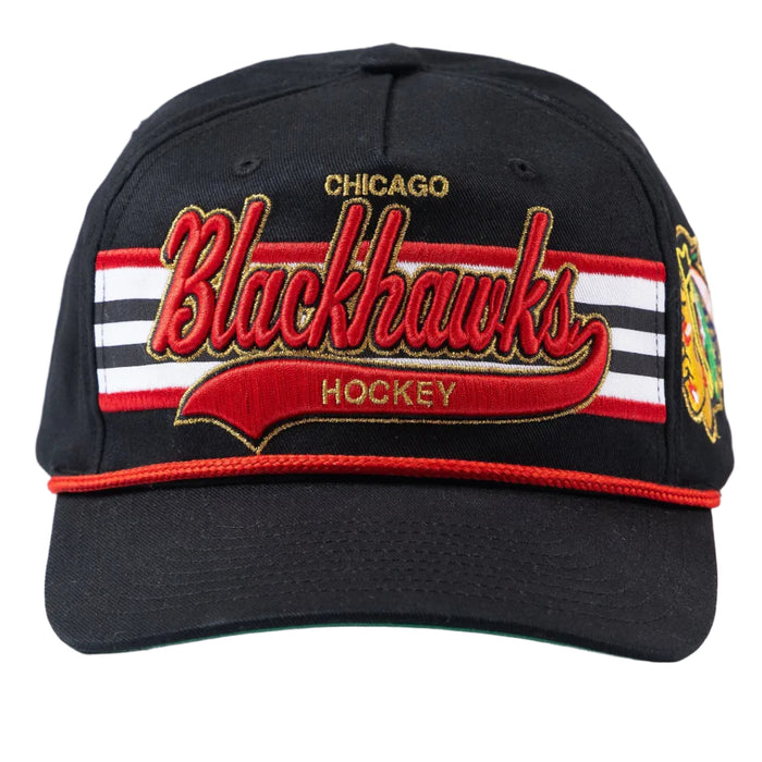 Mitchell & Ness Chicago Blackhawks Jersey Stripe Tail Sweep Snapback