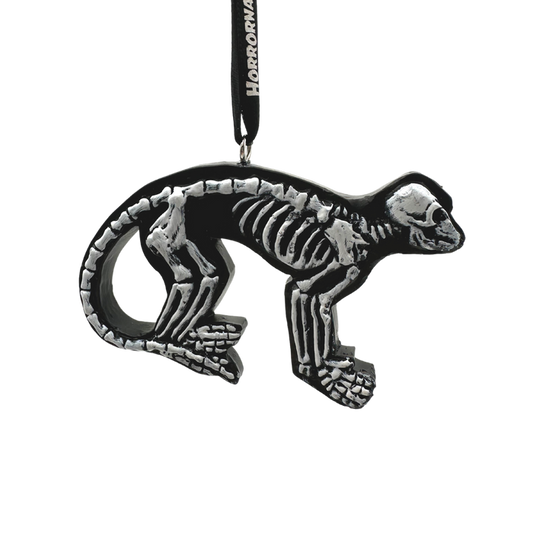 Monkey Bones Flatback Ornament - Skeleton Monkey Halloween Decoration - Primate Bones -  - Holiday Ornaments