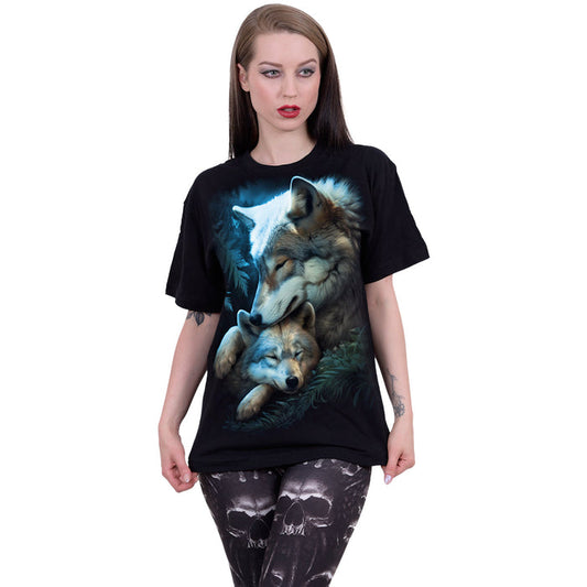 MOTHER'S LOVE - Front Print T-Shirt Black -  - T-Shirts