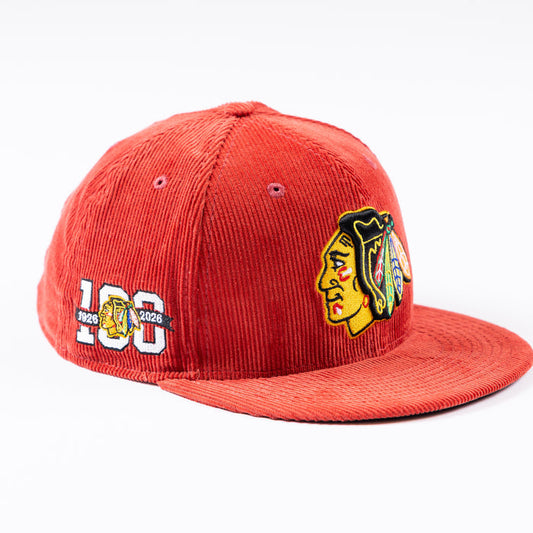 New Era Chicago Blackhawks 9Fifty Centennial Corduroy Snapback
