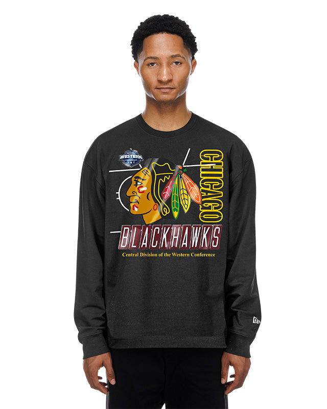 New Era Chicago Blackhawks Leisure Boxy Crewneck