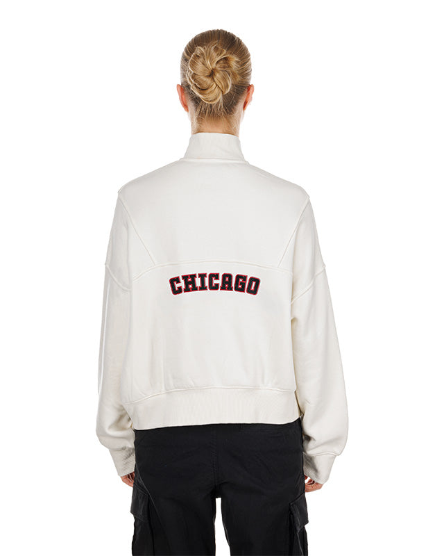 New Era Chicago Blackhawks Women's Fan Patch Quarter Zip