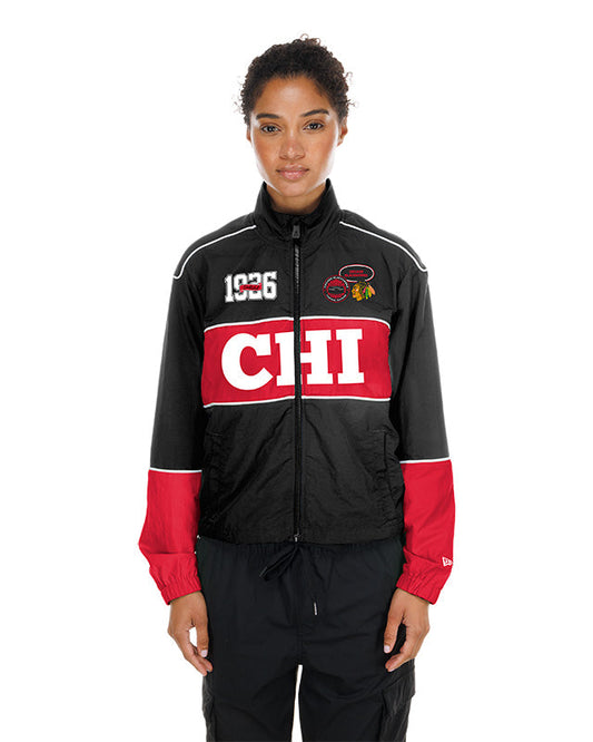 New Era Chicago Blackhawks Women's Nylon Jacket