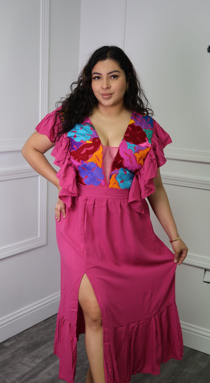 Oaxaca Embroidered Maxi Dress