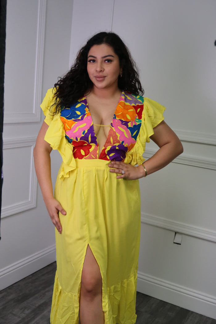 Oaxaca Embroidered Maxi Dress
