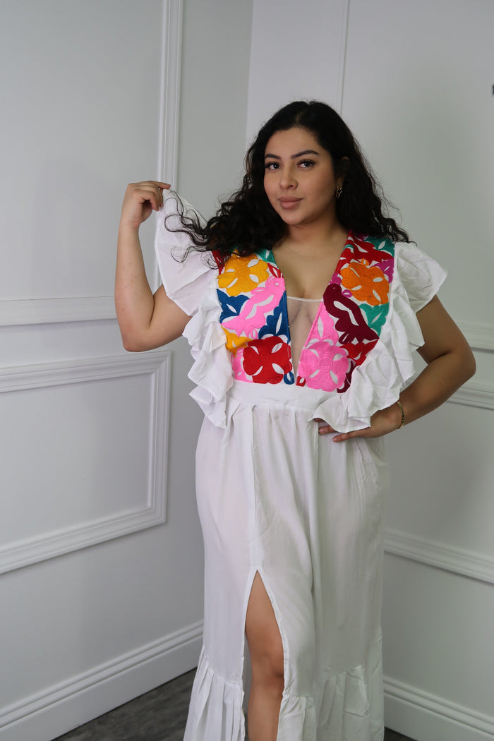 Oaxaca Embroidered Maxi Dress