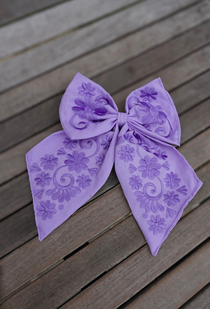 One tone Mexican Embroidery Bow