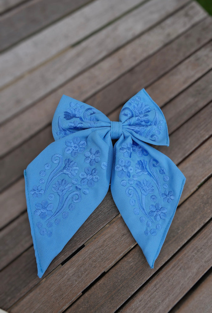 One tone Mexican Embroidery Bow
