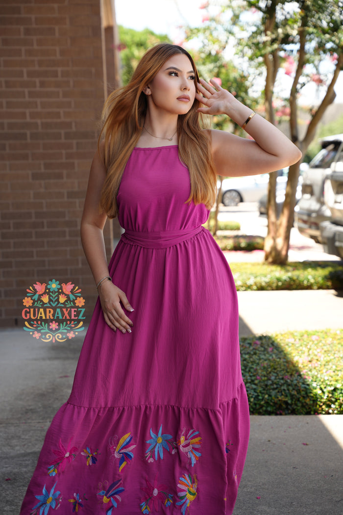 Otomi Maxi Embroidery Dress
