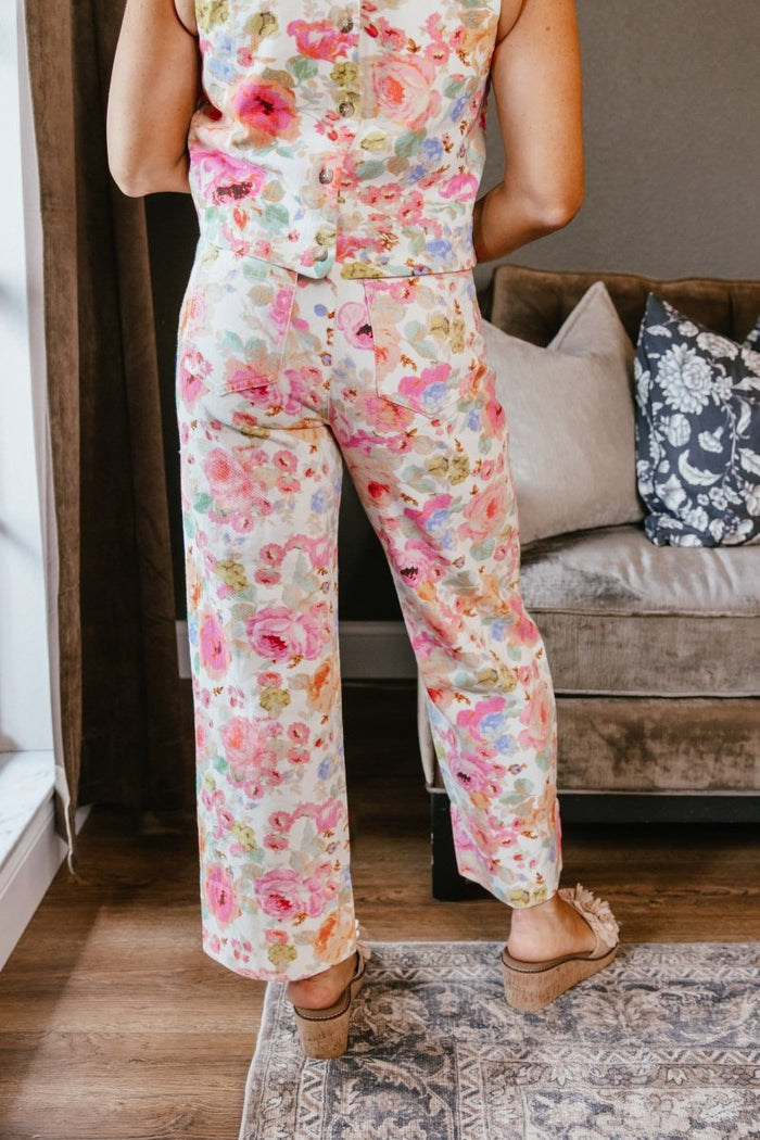 Painted Petals Pants - Macoma Boutique210 Other Bottoms