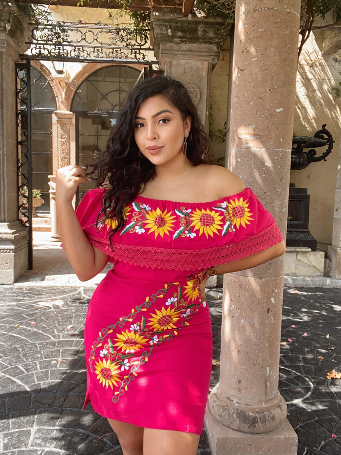 Pink Girasol Cenefa Dress