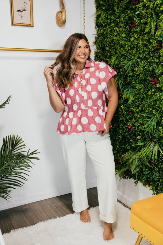 Polka Party Top - Macoma Boutique100 Short Sleeve
