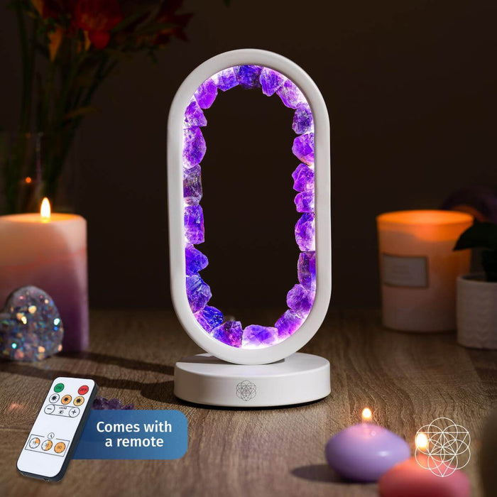 Portal to Peace - Amethyst Lamp of Stress Relief -  - Lamp