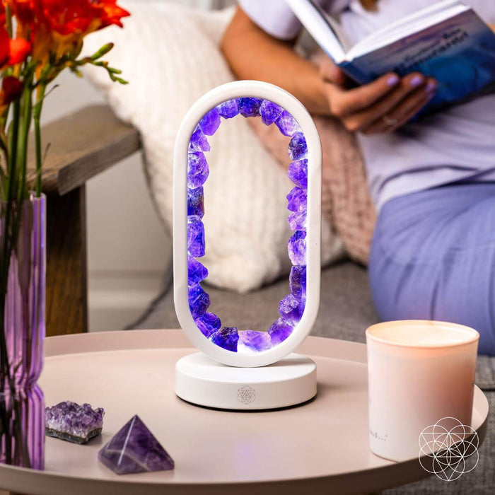 Portal to Peace - Amethyst Lamp of Stress Relief -  - Lamp