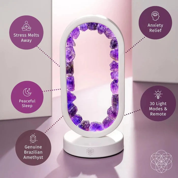 Portal to Peace - Amethyst Lamp of Stress Relief -  - Lamp