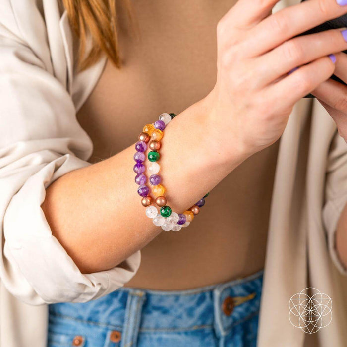 Powerhouse of Wealth Manifestation - Crystal Quartet Bracelet Set -  - Bracelets