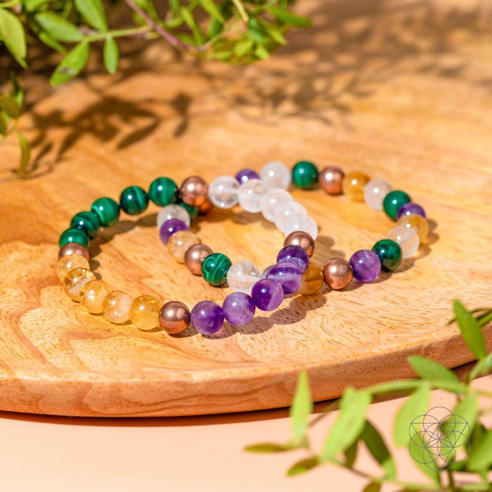 Powerhouse of Wealth Manifestation - Crystal Quartet Bracelet Set -  - Bracelets
