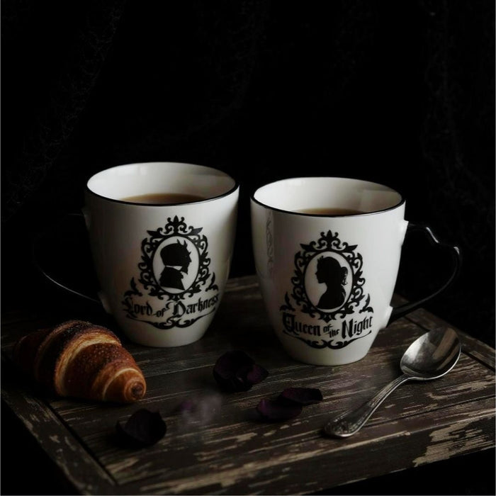 Mug Set Queen of the Night & Lord of Darkness (4pc) + Coasters -  - Mugs