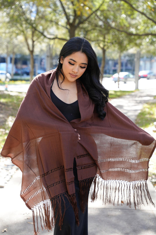 Rebozo Seda Solid