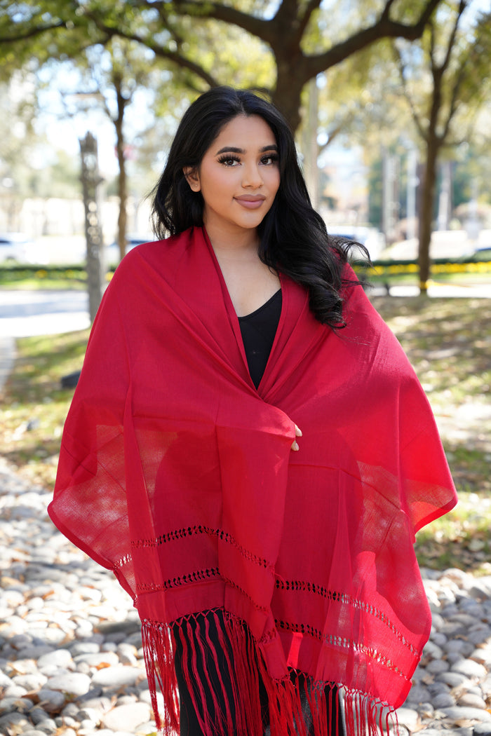 Rebozo Seda Solid
