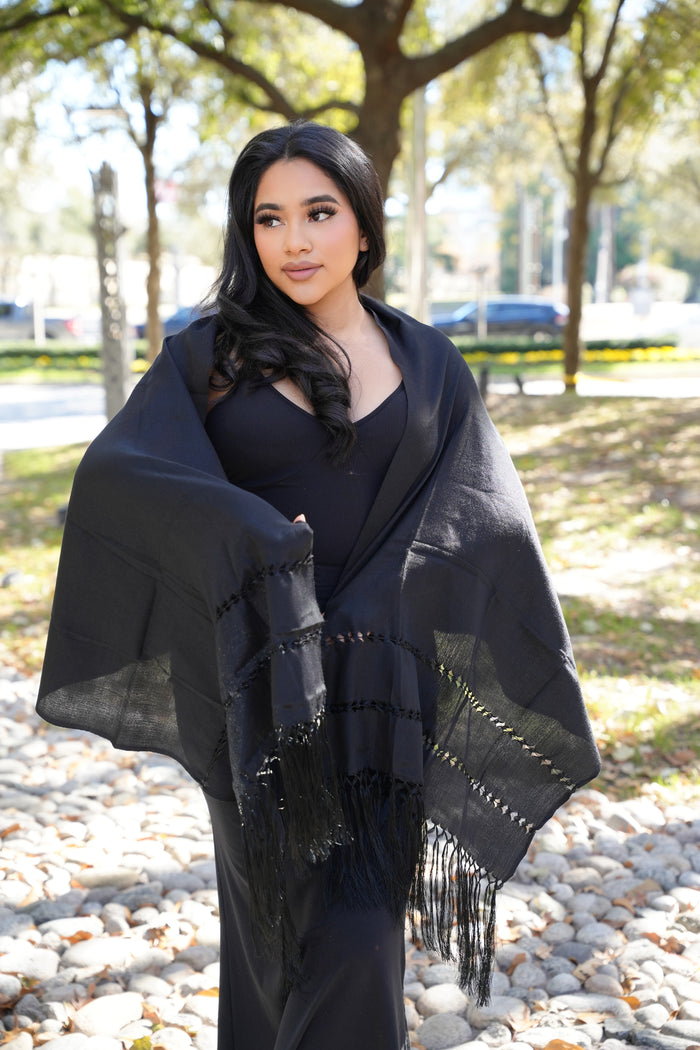 Rebozo Seda Solid