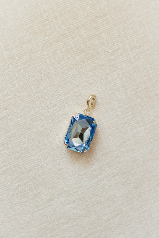 Rectangular Charm in Bluebell - Macoma Boutique315 Jewelry