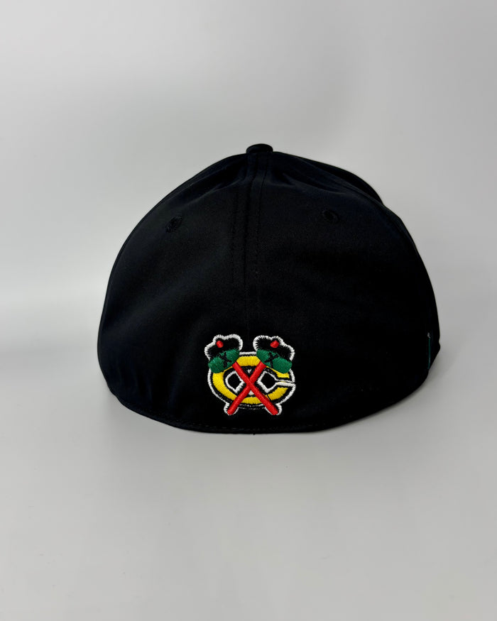 Rockford IceHogs Legacy Cool Fit Stretch Hat with Blackhawk logo on back