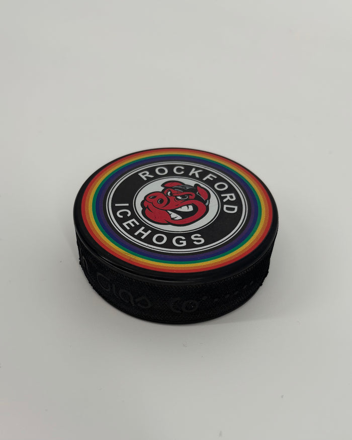 Rockford IceHogs Rainbow Puck