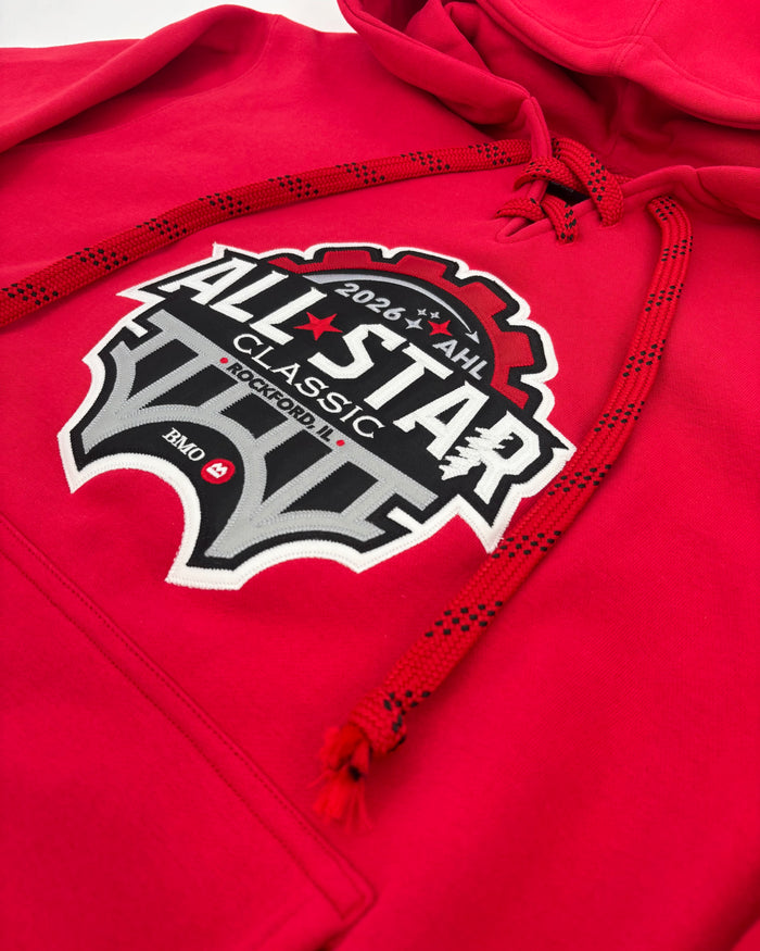 Rockford IceHogs Red All Star Laced Hoodie