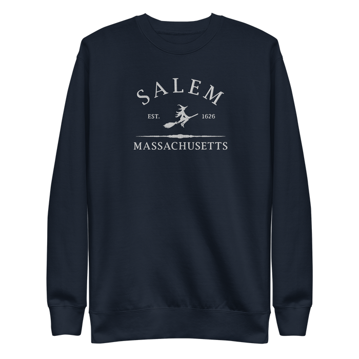 Salem Massachusetts Embroidered Sweatshirt