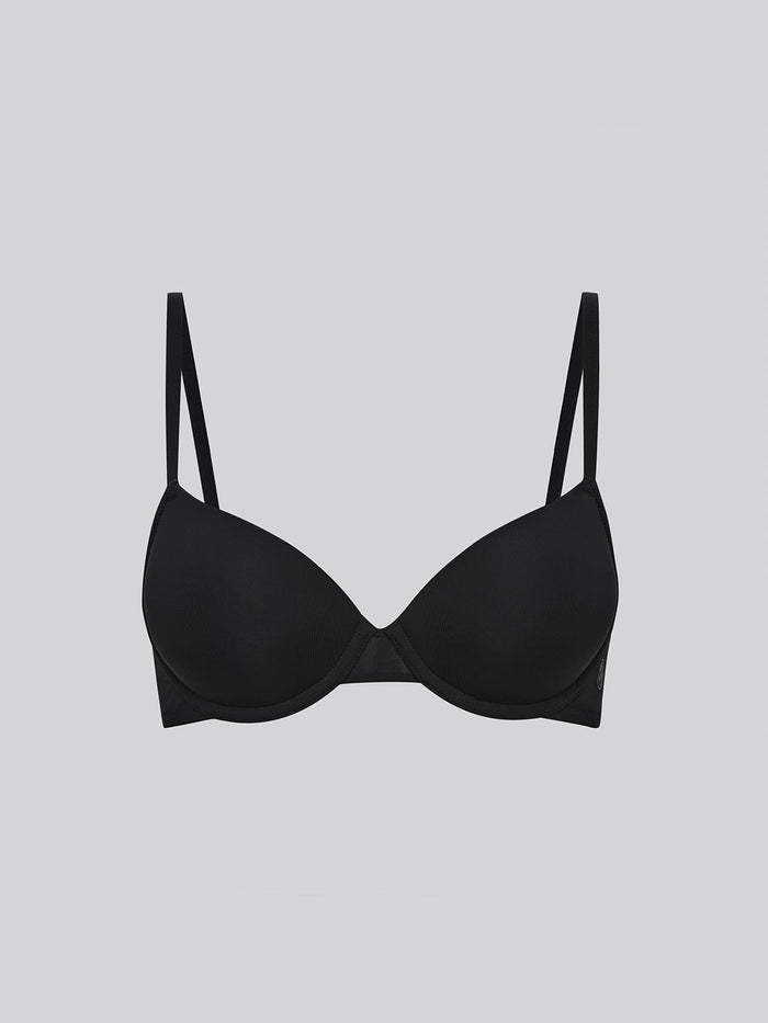 CHLORIS, Seamless Light Pad Demi Bra - 8S6-Black