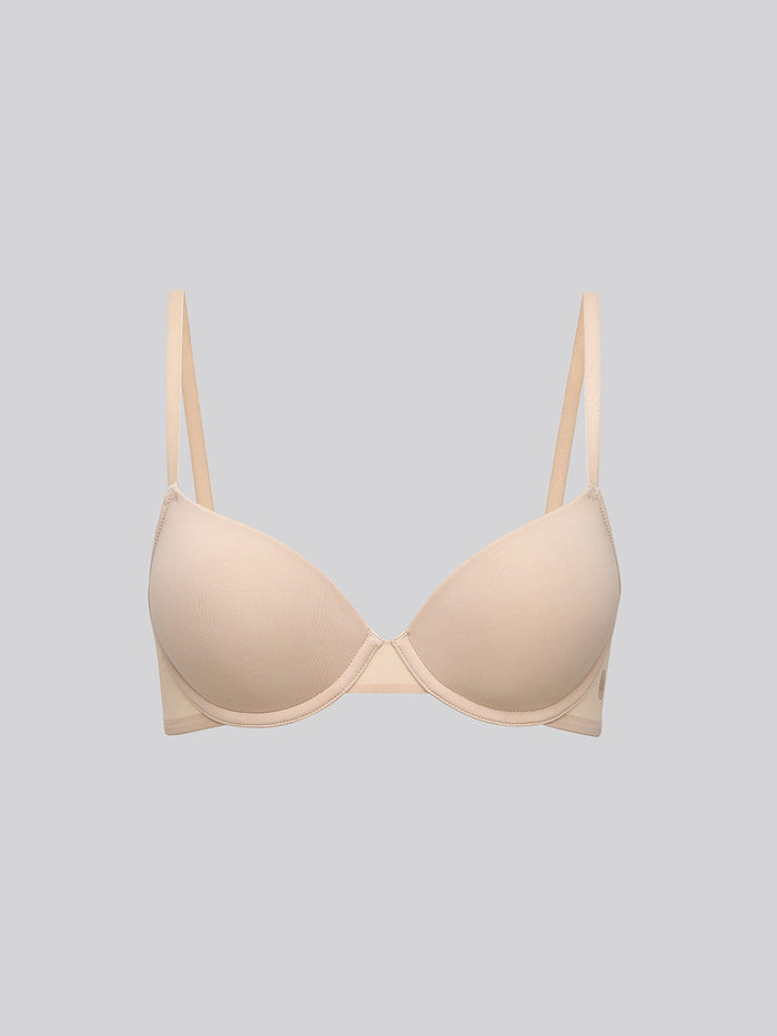 CHLORIS, Seamless Light Pad Demi Bra - 8S6-Camel
