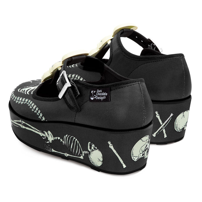 Skeletons Under Your Bed Women's Mary Jane Platform -  - Platforms