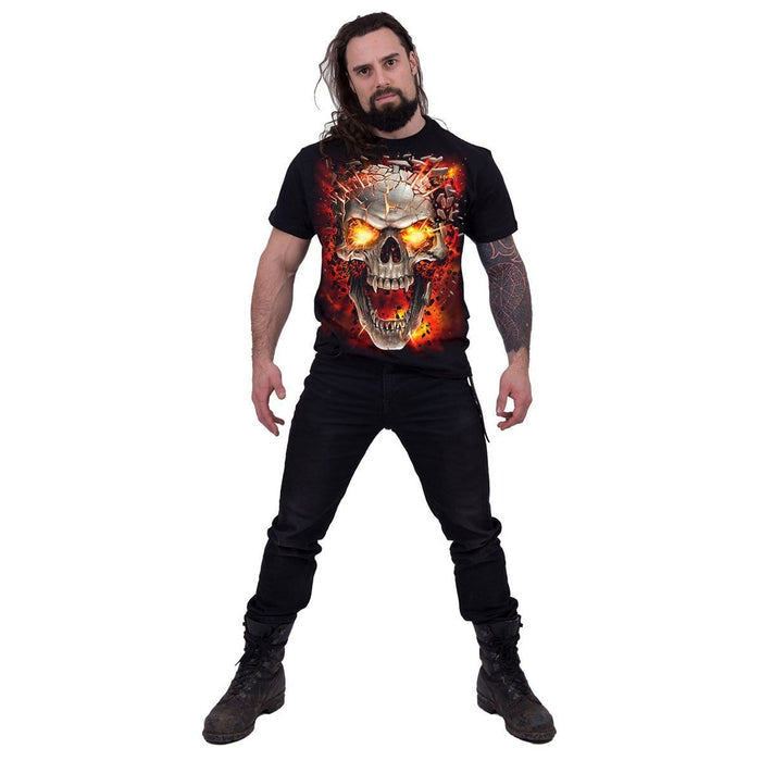 SKULL BLAST - T-Shirt Black -  - T-Shirts