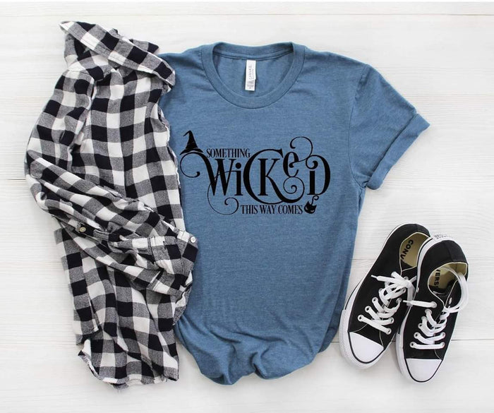 Something Wicked Deep Teal Unisex Gothic Tee
