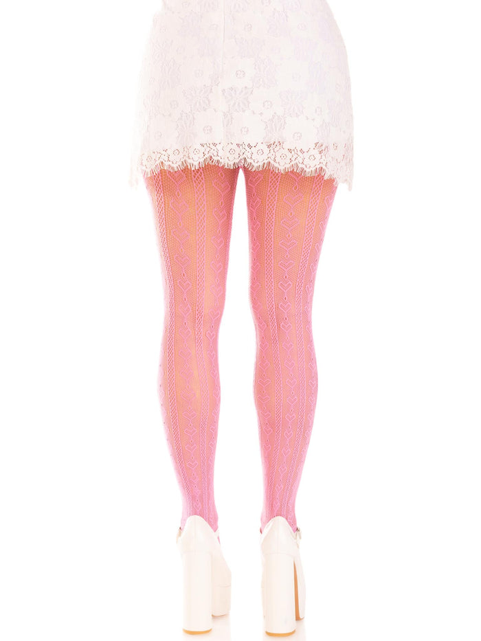 Sweetheart Striped Tights -  - Hosiery