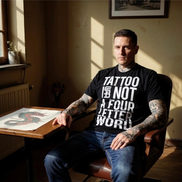 Tattoo Is Not A Four Letter Word Black Tee by Steadfast Brand