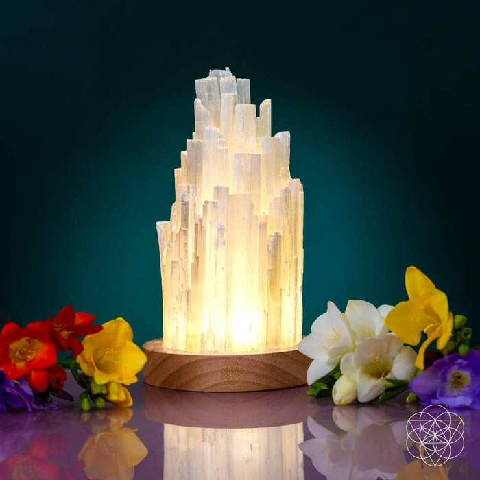 The Cleanse-All Selenite Lamp - 2 Pounds of Healing Power -  - Lamp