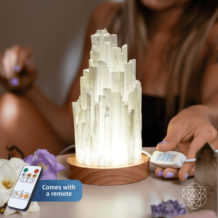 The Cleanse-All Selenite Lamp - 2 Pounds of Healing Power -  - Lamp
