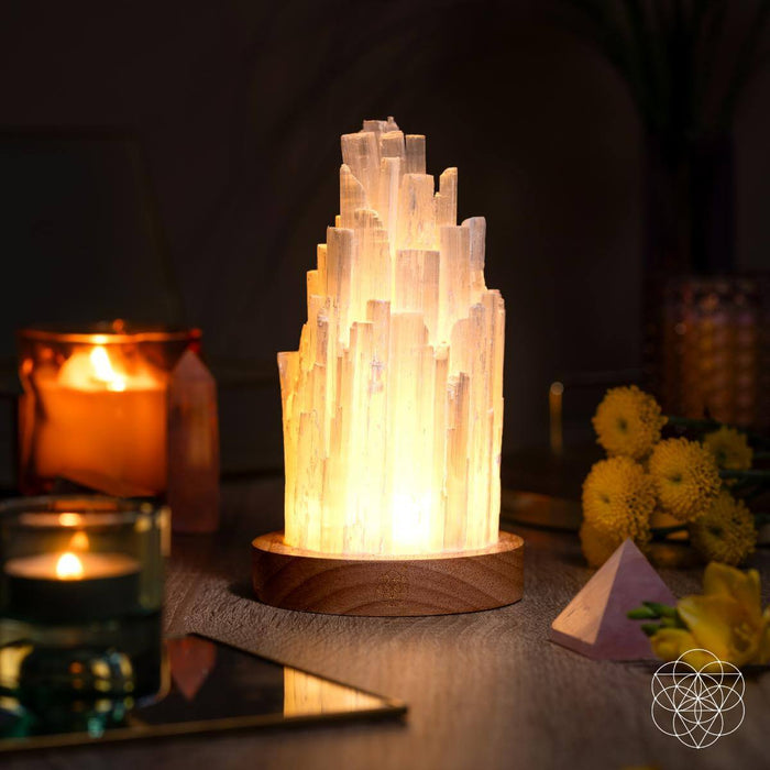 The Cleanse-All Selenite Lamp - 2 Pounds of Healing Power -  - Lamp