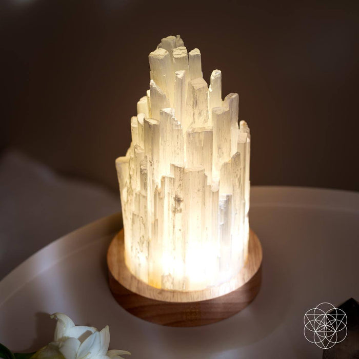 The Cleanse-All Selenite Lamp - 2 Pounds of Healing Power -  - Lamp